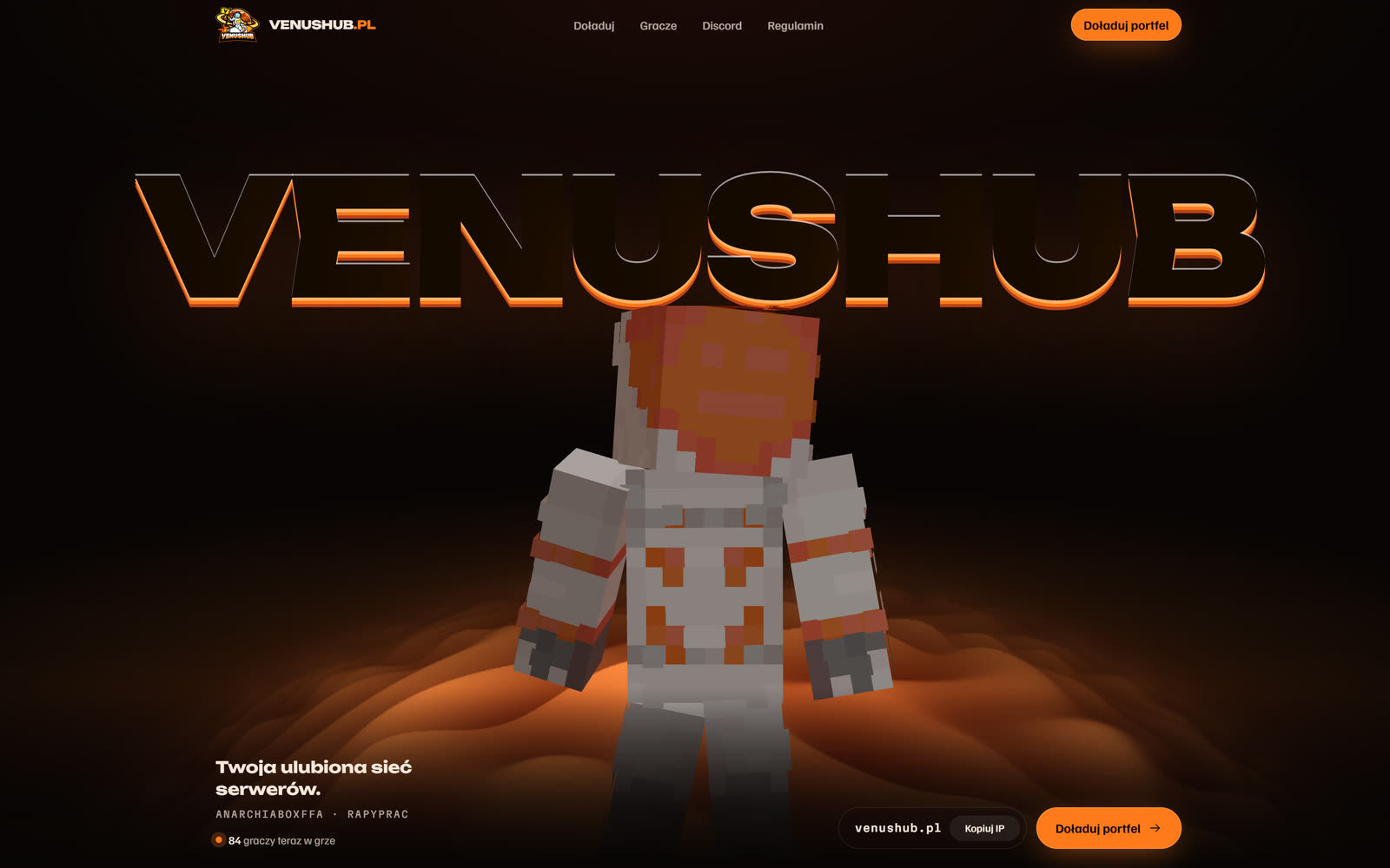 VenusHub - podgląd projektu